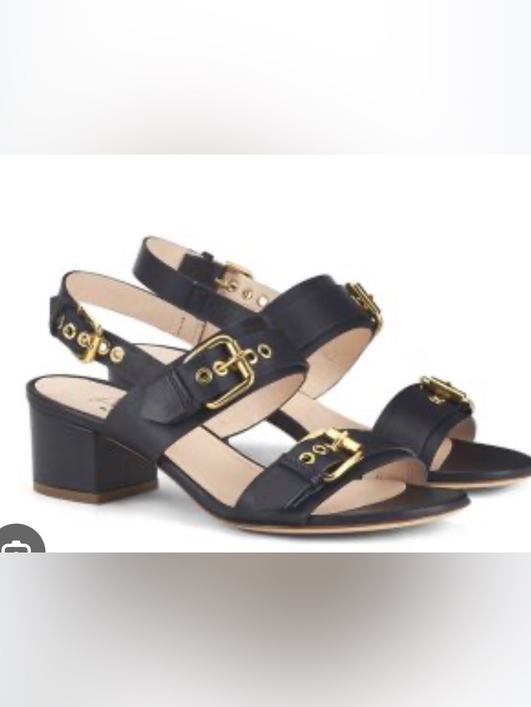 Agl Lala Women’s In Night Leather Buckle Sandals